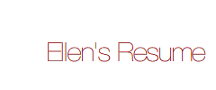 Ellen's Resume